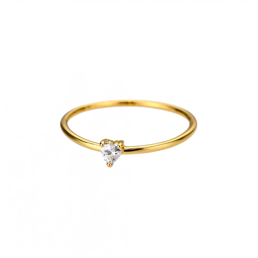 Anillo Corazón Circón